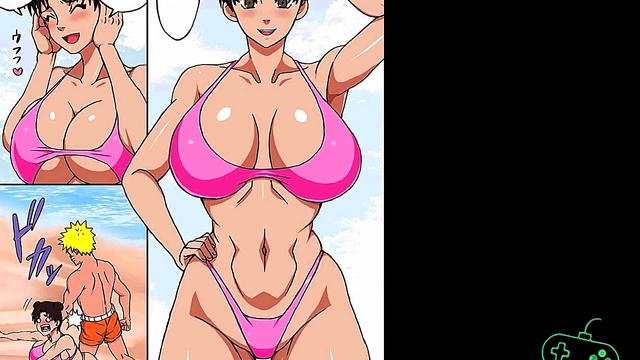 Naruto Dominates Friends in Steamy Beach Encounter – Wild Hentai Action