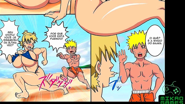 Naruto Dominates Friends in Steamy Beach Encounter – Wild Hentai Action