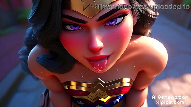 Wonder Woman Gets Wild in Steamy AI-Generated Hentai Fantasy Scenes