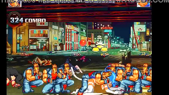 Felicia Dominates Hentai Mugen Arena in Steamy Gang Bang Action