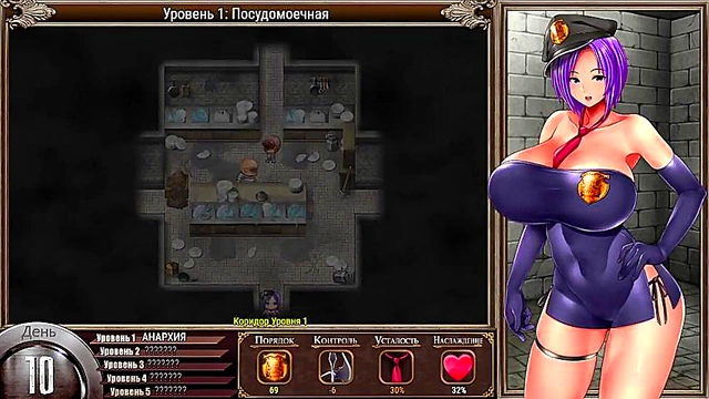 Karryn’s Seductive Prison Escape – Busty Blonde Takes Control in Hentai Game Part 2