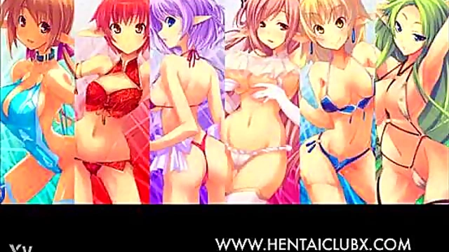 Shiny Metallic Beauties Exposed in Steamy Ecchi Hentai Fantasy
