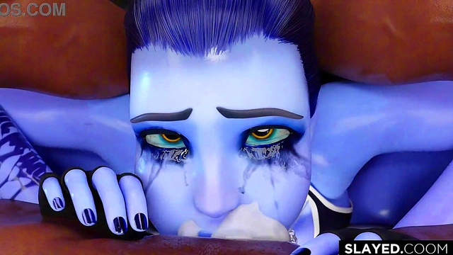 A black Destroys Widowmaker's Womb without Mercy