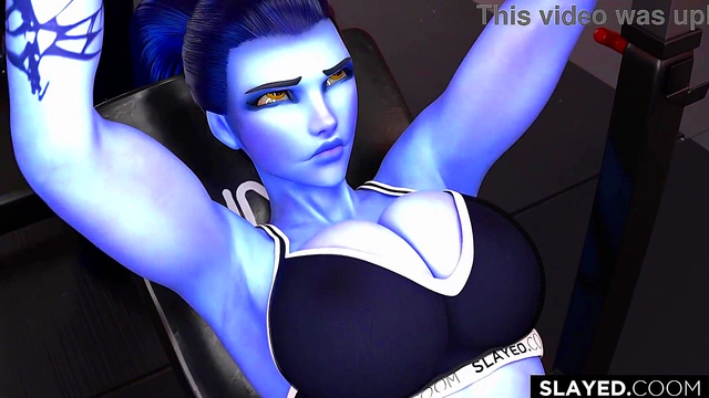 A black Destroys Widowmaker's Womb without Mercy