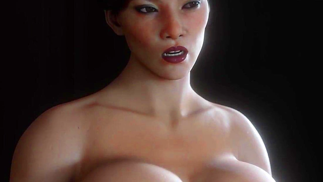 Two big dicks greatly surprised the MILF.. Hot animation 3d futa threesome.