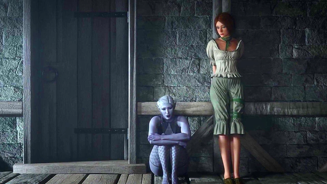 Two big dicks greatly surprised the MILF.. Hot animation 3d futa threesome.