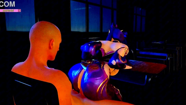 Zi Yan ride the big cock - 3D Animation