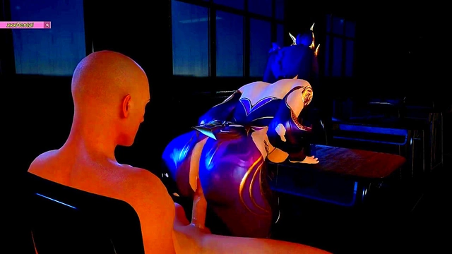 Zi Yan ride the big cock - 3D Animation