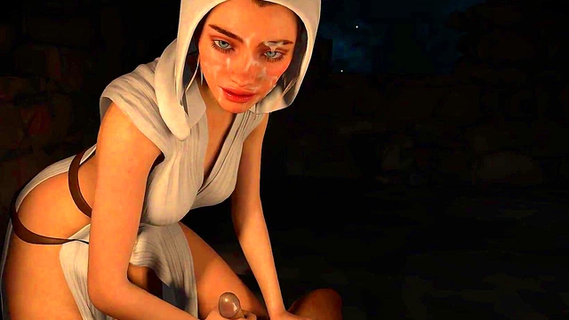 3D Hentai Princess Leia Organa Star Wars HandJob JOI TEASER