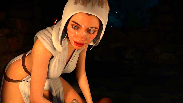 3D Hentai Princess Leia Organa Star Wars HandJob JOI TEASER