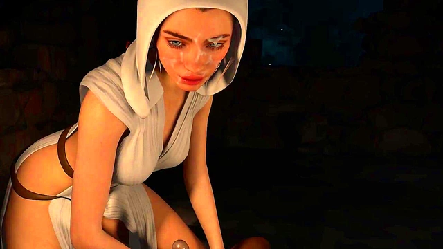 3D Hentai Princess Leia Organa Star Wars HandJob JOI TEASER