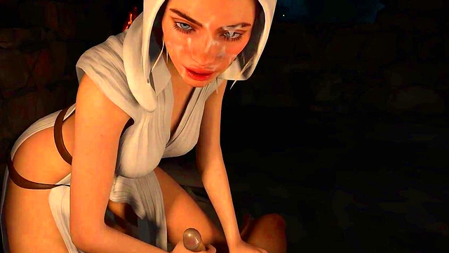 3D Hentai Princess Leia Organa Star Wars HandJob JOI TEASER