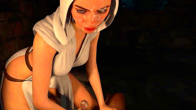 3D Hentai Princess Leia Organa Star Wars HandJob JOI TEASER