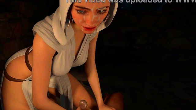 3D Hentai Princess Leia Organa Star Wars HandJob JOI TEASER