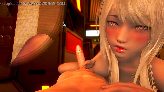 Sex with a hentai blonde with a tight pussy. Sex Game 3d