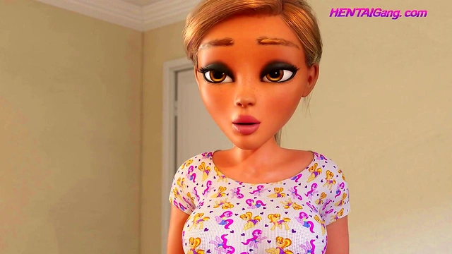 SHEMALE StepMom Take Care of StepSisters 18+ ⁑ 3D FAMILY Jerk Off