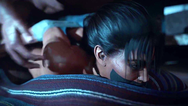 They break Sheva's vagina in the warehouse as a form of payment