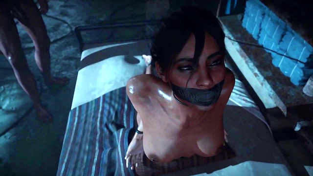 They break Sheva's vagina in the warehouse as a form of payment