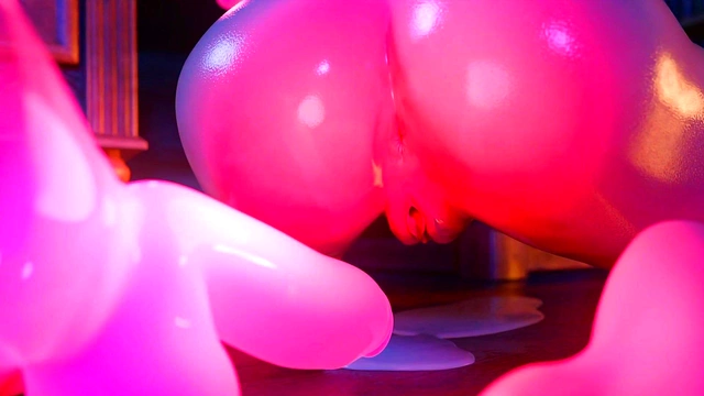 Delicate Perv Babe Pushed to Her Limits by Twin Magic Dildos (3D Sex Animation 2025)