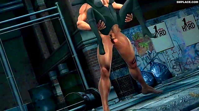 Woiverine Loves Catwoman 3D HD smplace.com