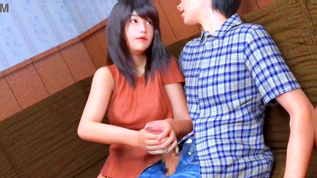 3d 68 Lonely wife with her co-worker