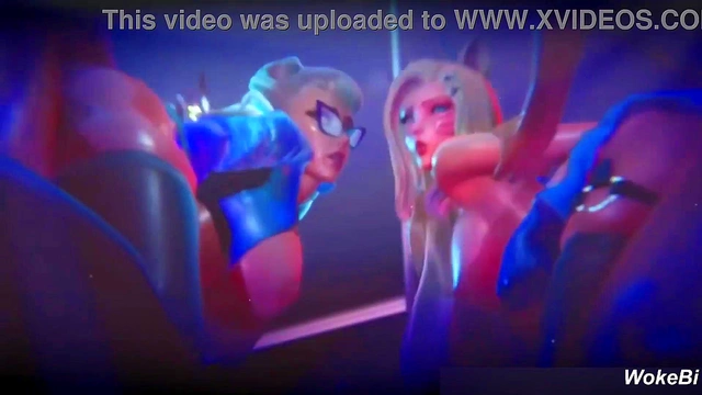 Ahri k/da all out (League Of Legends) Hentai 3d Compilation