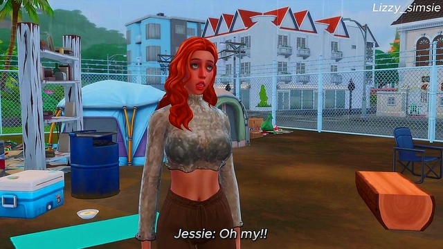 Innocent redhead fucks with BBC bum on the street - sims 4 - 3D animation