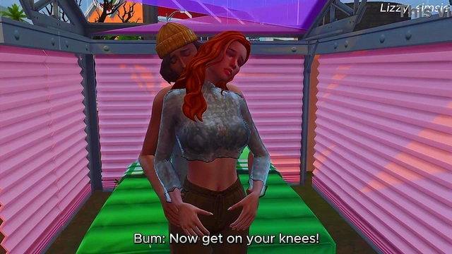 Innocent redhead fucks with BBC bum on the street - sims 4 - 3D animation