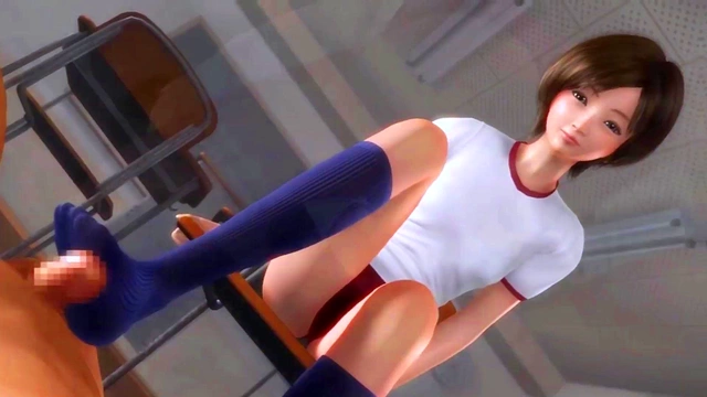 3d 55 Beauty student ride her classmate