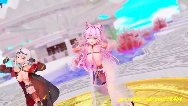 noVR mmd KoyoriChloe Dance 3d hololive Hentai