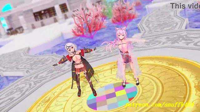 noVR mmd KoyoriChloe Dance 3d hololive Hentai