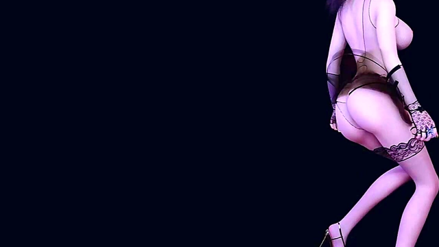 3D big boobs Asian stripper wearing sexy lingerie got fucked so hard