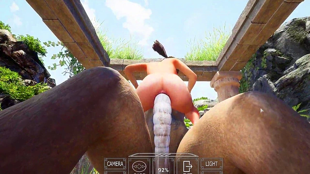 Beasts In The Sun EP1 - Animopron - Huge Dildo Anal Monster 3D Game Hard fuck