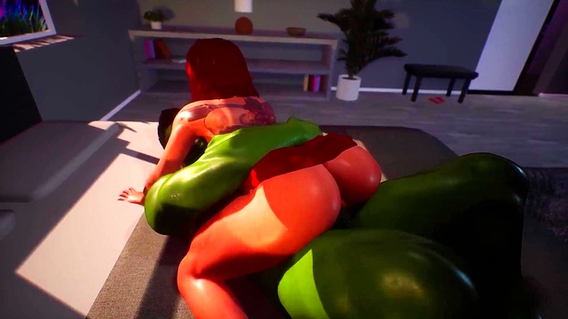 3D Hentai The Incredible Hulk x Black Widow 4k