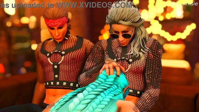 Rockstar Astarion and Halsin double penetrate horny Tav - sims 3 - Baldur's gate III - 3D animation