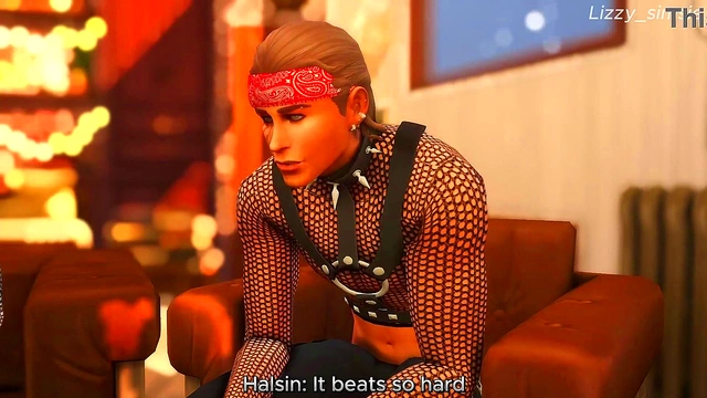 Rockstar Astarion and Halsin double penetrate horny Tav - sims 3 - Baldur's gate III - 3D animation