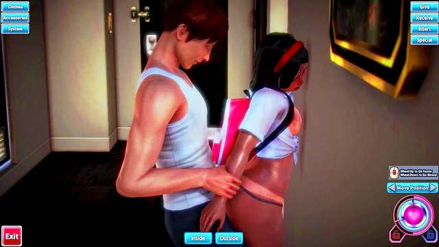 latin Teen 18+ fucked by white man Honey select Hentai 3d