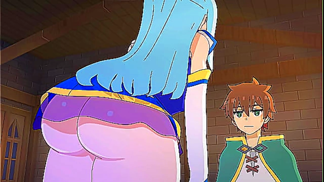 Aqua's luck - Konosuba Hentai