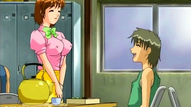 MILF Seduces a Young 18+ Public Worker - Uncensored Hentai [Subtitled]