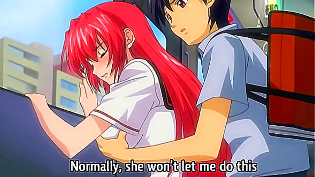 Hentai - Touching my Busty Step StepSister 18+ in the Train [Subtitled]