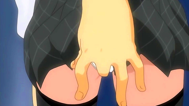 Hentai - Touching my Busty Step StepSister 18+ in the Train [Subtitled]