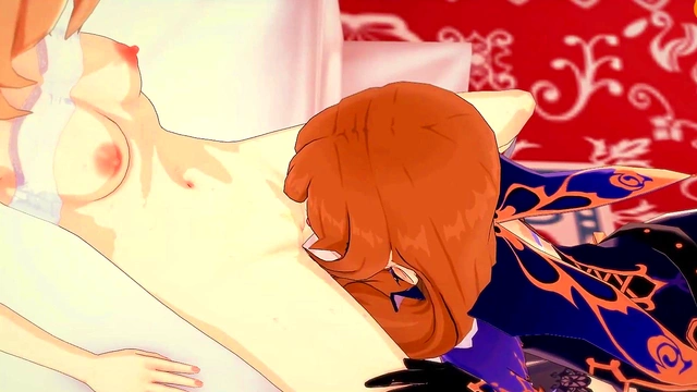 Lisa gets her pussy eaten before scizzoring with Barbara. Genshin Impact Lesbian Hentai.