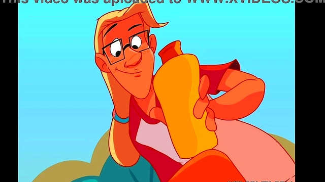 Hot Girls 18+ getting a suntan - The Naughty Home Animation Hentai