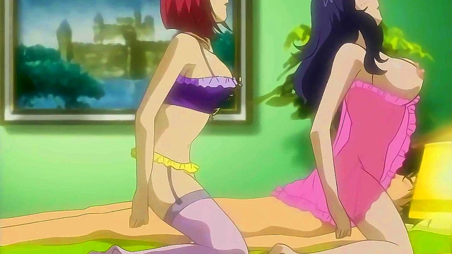 Step StepMom and Step Aunt Fuck the - Hentai [UNCENSORED]