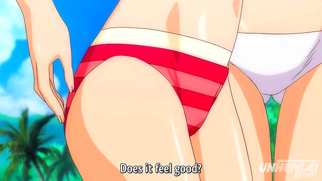 Hentai – Older StepSister 18+ Goes Topless at the Beach! [Uncensored] [Subtitled]