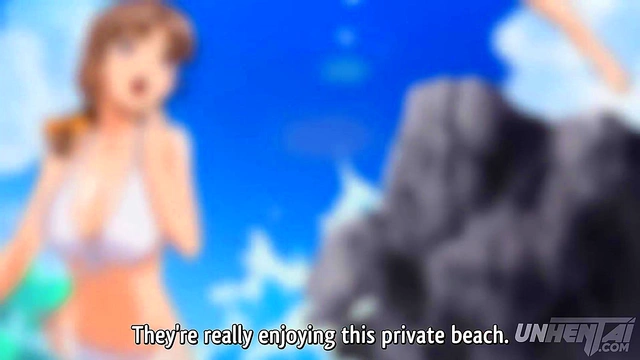 Hentai – Older StepSister 18+ Goes Topless at the Beach! [Uncensored] [Subtitled]