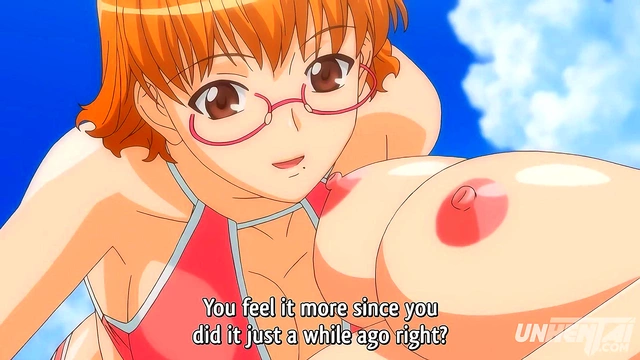 Hentai – Older StepSister 18+ Goes Topless at the Beach! [Uncensored] [Subtitled]