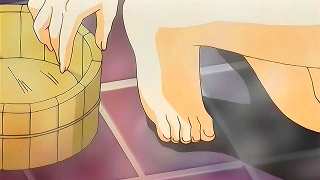 Hentai - I Get a Boner While My StepMom Gives Me a Bath [Uncensored] [Subtitled]