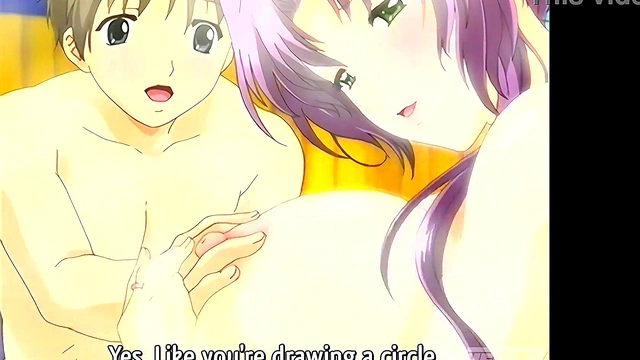 Hentai - I Get a Boner While My StepMom Gives Me a Bath [Uncensored] [Subtitled]