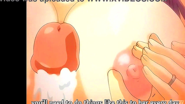 Hentai - I Get a Boner While My StepMom Gives Me a Bath [Uncensored] [Subtitled]